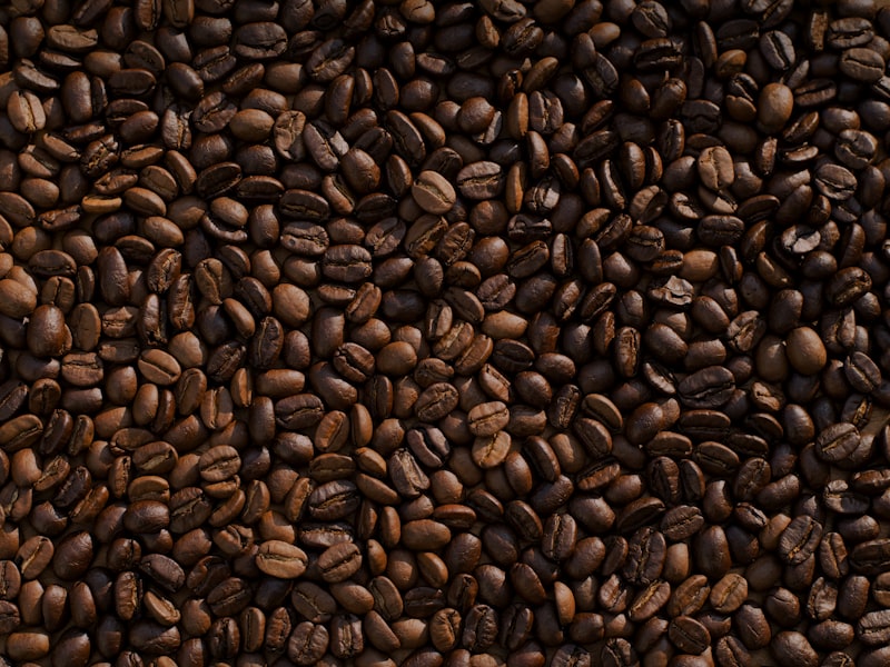 Freshly roasted single-origin coffee beans