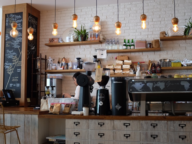 The SOLÉ espresso bar and counter