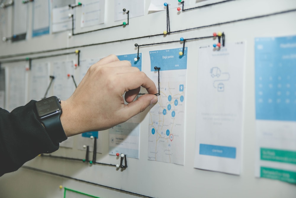 UX wireframing and planning